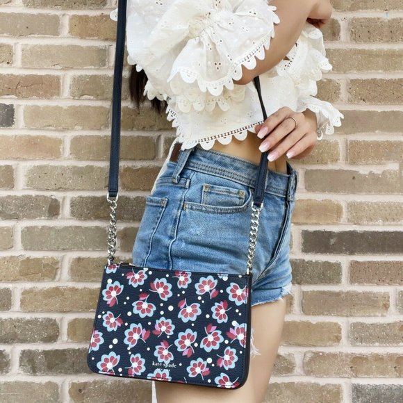 NWT Kate Spade Seaside Blooms Chain Crossbody - Picture 3 of 4